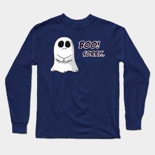 Cute Shy Ghost Long Sleeve T-Shirt